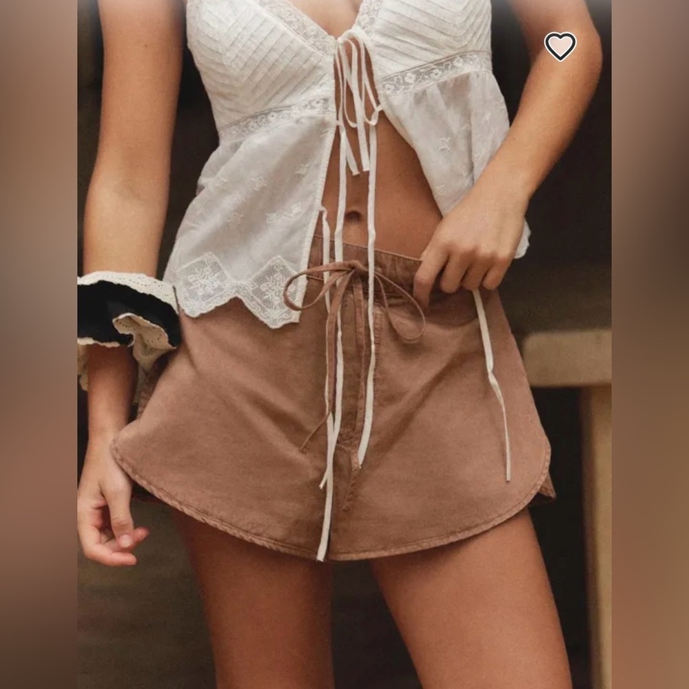 🔥🔥Zara White Lace Eyelet Tie-Front Cami Top - Picture 5 of 7